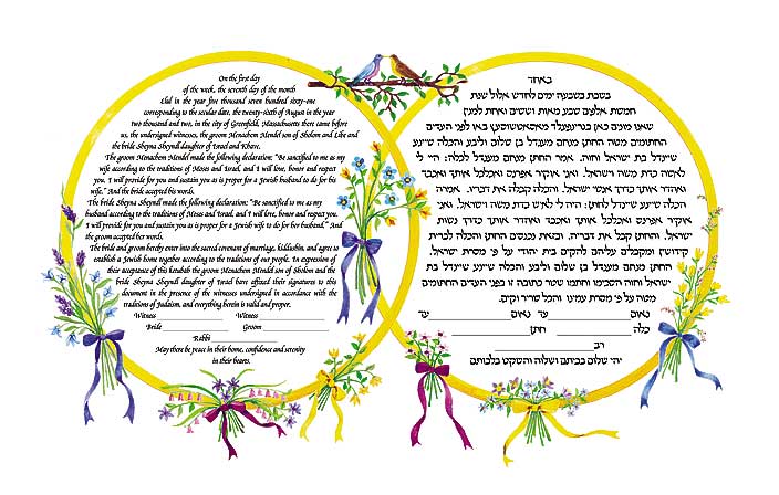 Entwined Rings Ketubah